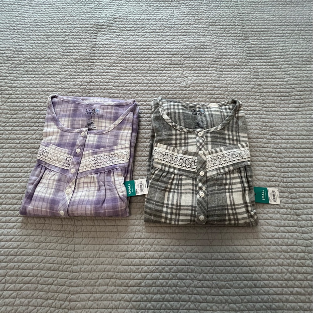 Croft and Barrow flannel nightgowns